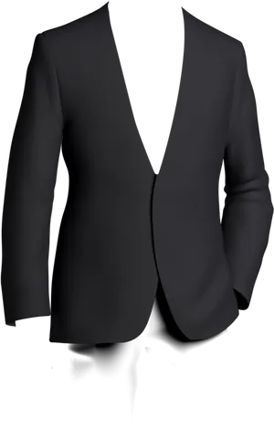 Black Suit Jacketon Black Background PNG Image