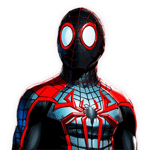 Black Suit Miles Morales PNG 7 PNG image with transparent background