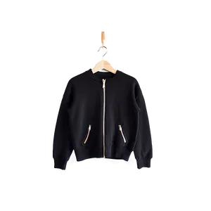 Black Sweater With Zipper Png Awd PNG Image