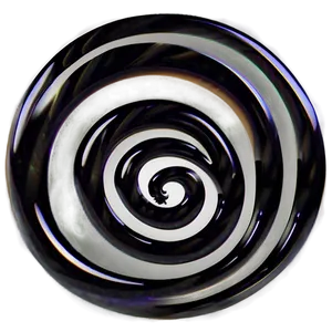 Black Swirl Mysterious Png Cow PNG Image