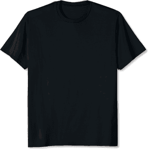 Black T Shirt Mockup PNG image with transparent background