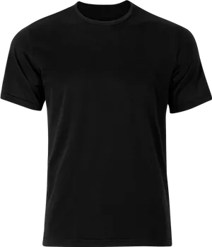 Black T Shirt Mockup PNG Image