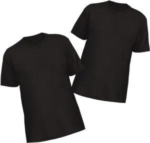 Black T Shirts Mockup PNG Image