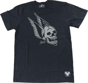 Flying Skull Tee - Adam Savage T Shirt, HD Png Download PNG image with transparent background