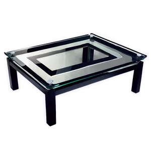 Black Table With Glass Top Png 06262024 PNG Image