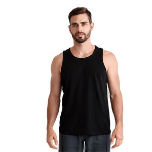 Black Tank Top D PNG Image