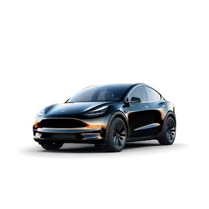 Black Tesla Model Y In Motion Png 06212024 PNG Image