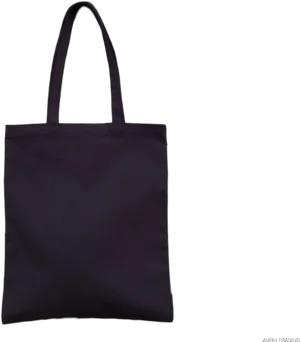 Black Tote Bagon Dark Background PNG Image