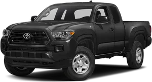 Black Toyota Tacoma2023 PNG Image