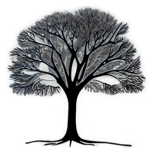 Black Trees Drawing Png Xcc54 PNG Image