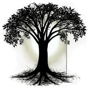 Black Trees Silhouette Png Lkh52 PNG Image