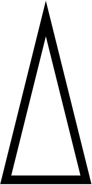 Png Black And White Download Images Of Black Triangle - Isosceles Triangle Png PNG