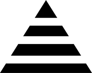 Black Triangle Shape Progression PNG Image