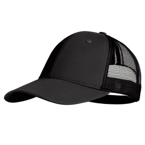 Black Trucker Hat C PNG Image