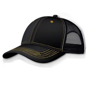 Black Trucker Hat Png Kkp53 PNG Image