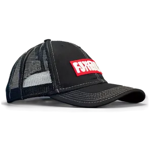 Black Trucker Hat Side View Png Ktu PNG Image