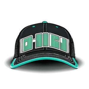 Black Trucker Hat With Mesh Back Png Dlc74 PNG Image