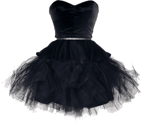 Black Party Dress Transparent Background - Dress Transparent Background, HD Png Download PNG