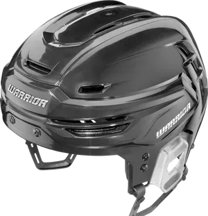 Black Warrior Hockey Helmet PNG Image