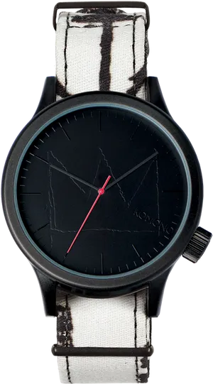 Black Watch Red Second Hand PNG Image