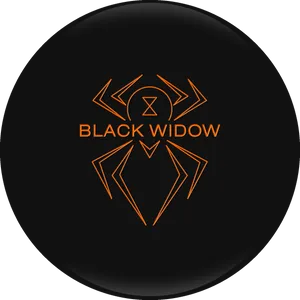 Black Widow Logo Orangeon Black PNG Image