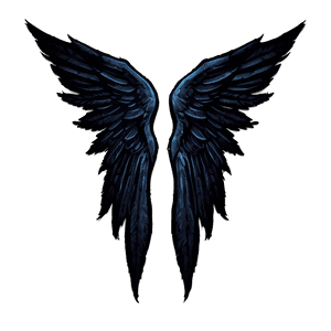 Black Wings of an Angel PNG 06232024 PNG image with transparent background