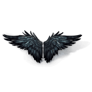 Black Wings of Mystery PNG nsq49 PNG image with transparent background