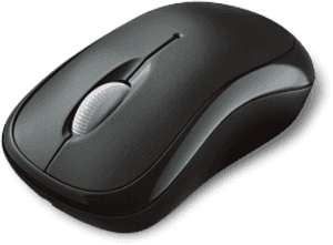 Black Wireless Computer Mouse PNG