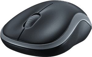 Black Wireless Computer Mouse PNG image with transparent background