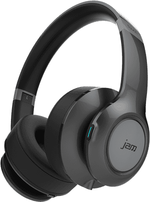 Black Wireless Over Ear Headphones PNG