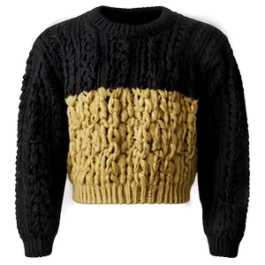 Black Wool Sweater Png 4 PNG Image