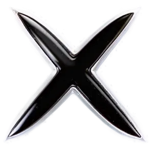 Black X Element Png 2 PNG Image