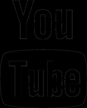 Black You Tube Logo PNG