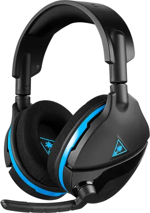 Blackand Blue Gaming Headset PNG Image