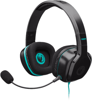 Blackand Blue Gaming Headsetwith Microphone PNG