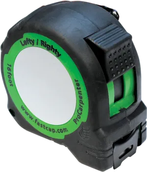 Blackand Green Measure Tape PNG Image