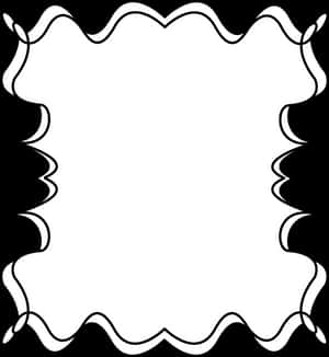 Blackand White Abstract Frame PNG image with transparent background
