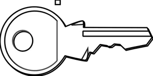 Blackand White Key Graphic PNG Image