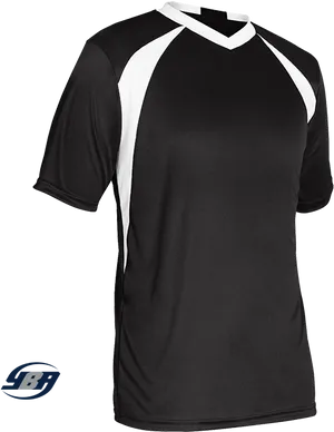 Blackand White Sports Jersey PNG Image