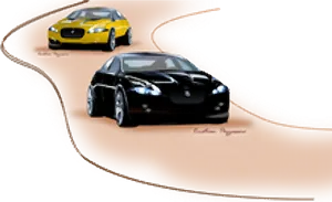 Blackand Yellow Sports Cars Racing PNG Image