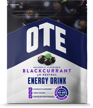 Blackcurrant Energy Drink Package PNG Image