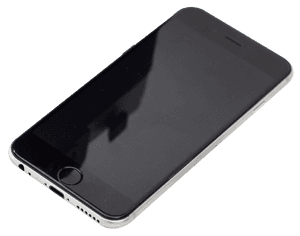Blacki Phone Angled View PNG image with transparent background