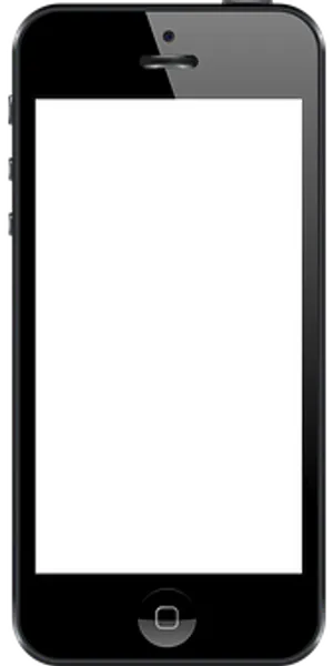 Blacki Phone Blank Screen PNG Image