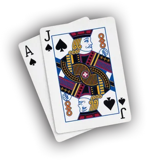 Blackjack Aceand Jack Cards PNG Image