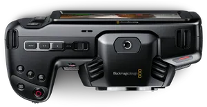 Blackmagic Cinema Camera Top View PNG Image