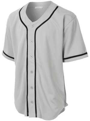 Baseball Jersey Grey, HD Png Download PNG