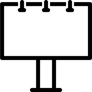 Ic Ne T L - Billboard Icon Png, Transparent Png PNG image with transparent background