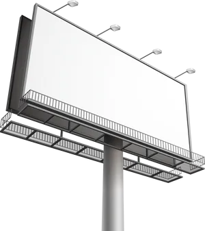 Blank Billboardat Dusk PNG Image