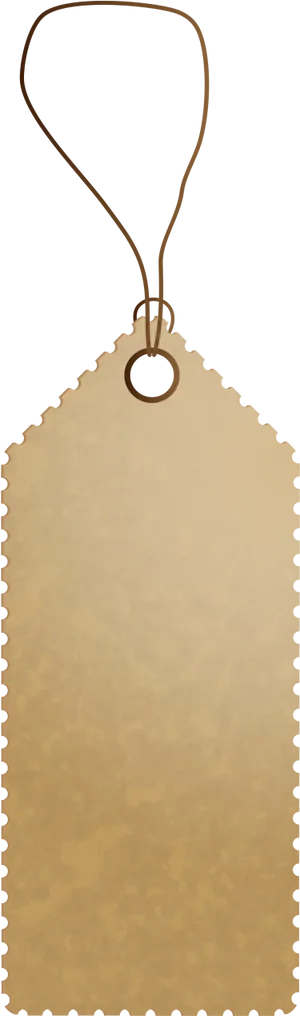 Blank Brown Price Tag PNG Image