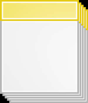 Blank Calendar Pages Stacked PNG image with transparent background